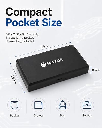 MAXUS Digital Pocket Gram Scale 500g x 0.01g High Precision with Tray | Weighs Small Food, Jewelry, Ounces, Grains, LCD Display, Tare Function thumbnail 2