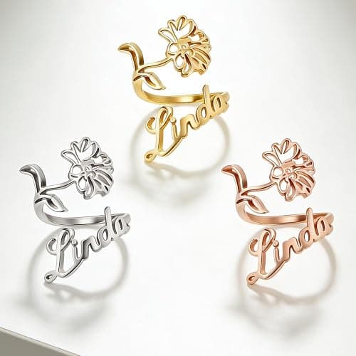 UHOT Personalized Stethoscope Name Tag - Custom Stethoscope Charms Engraved ID Charm Metal Accessories for Nurse, Doctor, RN, NP, Medical Assistant Perfect Graduation Nurse Week Gift (Flower) thumbnail 5