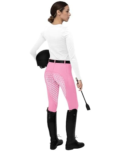 FitsT4 Sports Women's Full Seat Riding Tights Active Silicon Grip Horse Riding Tights Equestrian Breeches thumbnail 5