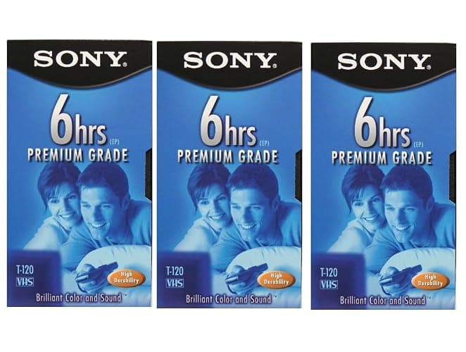 Sony 3T120VR 6hrs. EP T-120 VHS Tapes (3-Pack) - Image 1
