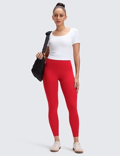 CRZ YOGA Butterluxe No Front Seam Yoga Leggings 25" - High Waisted Womens Lounge Pants Pilates Workout Athletic Buttery Soft thumbnail 3