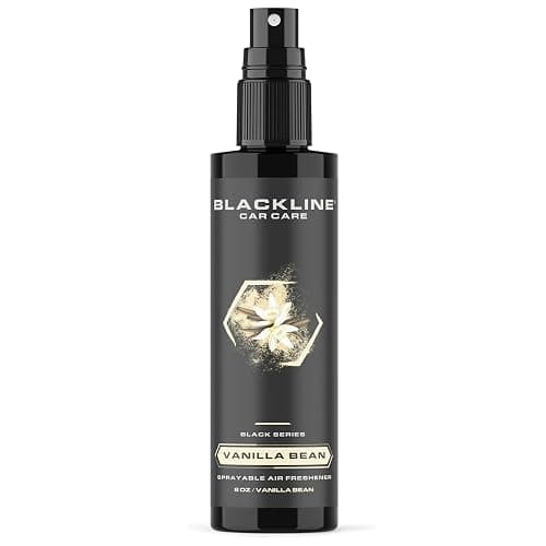 Blackline Car Care - Vanilla Bean Car Air Freshener, Long-Lasting, Oder Eliminator, for Cars, Trucks, SUV, or Home Use - 8 fl OZ - Vanilla Bean Air Freshener - Vanilla Spray - Image 1