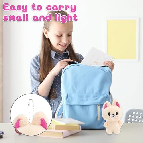 BAISHUWU Stray Kids Peluche, 10CM S-Tray Kids Porteclés en Pel-uche, Série Skzoo Porteclés en PE-luche, Stray-Ki-DS Plushdoll Porte Clés, SK-Zoo Poupée Pelu-Che, pour Les Fans de S-Tray Ki-DS (M3) thumbnail 6