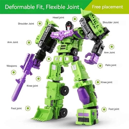 6 in 1 Transform Constructions Truck Toys Deformation Vehicles Combine Toy thumbnail 4