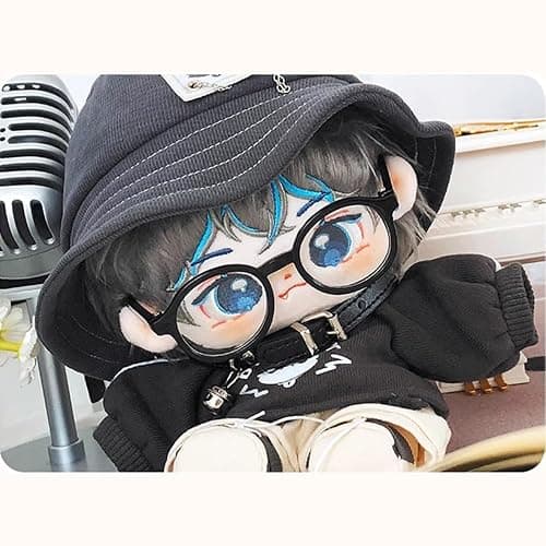 niannyyhouse 20cm Plush Doll Clothes Hat Long Sleeve T-Shirt Pants Glasses Necklace Shoes Demon Outfit 8in Doll Accessories thumbnail 3