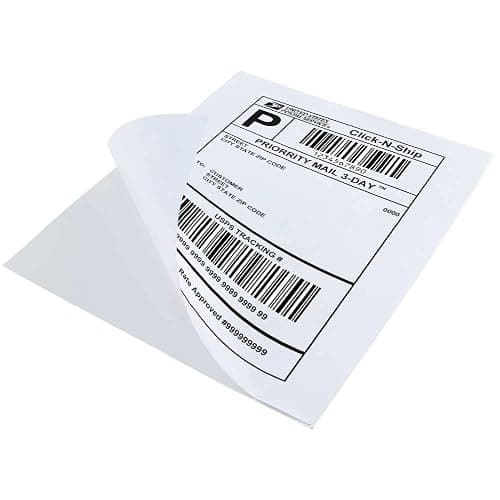 L LIKED 30 Printable White Sticker Paper Full Sheet Label, Matte, 8.5" x 11" for Laser & Inkjet Printing (30 Sheets) thumbnail 7