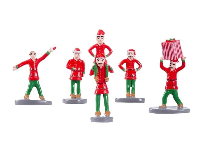 Lionel Warner Brothers The Polar Express Five Piece Miniature Elves Figure Pack Model Train Accessory (683185) - Image 1
