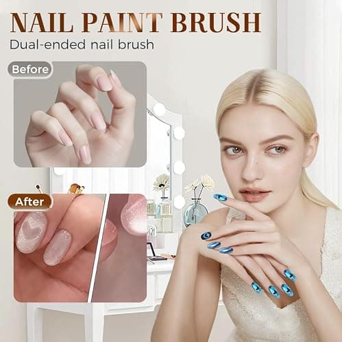 Magnet Set for Cat Eye Gel Polish, 2026 New Cat Eye Magnet Set, Multi-Function Magnets for Cateye Nail Design, Portable Nail Art Tool for DIY, Nails Art Magnets for Beginners (7 PCS Magnet Set) thumbnail 5