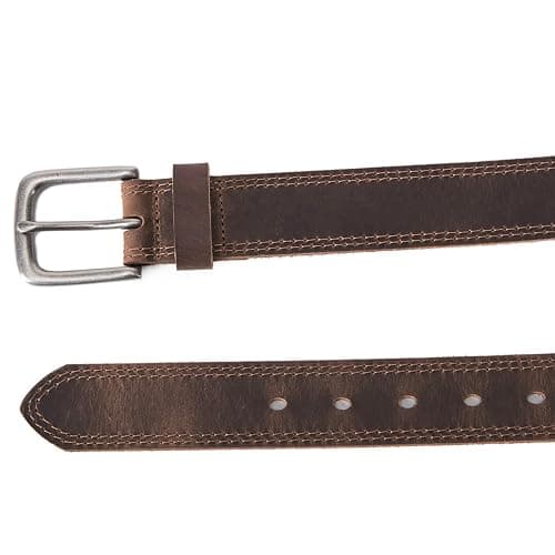 VATAN Men's Genuine Leather Casual Every Day Jeans Belts, Handmade Men Leather Belt with Gift Box thumbnail 6