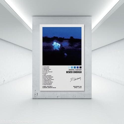 BOODU Daniel Poster Caesar Never Enough Album Cover Posters Music Poster for Room Aesthetic Canvas Wall Art Bedroom Decor 12x18inch(30x45cm), Unframe-style thumbnail 7