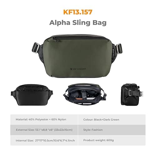 K&F CONCEPT Camera Sling Bag Crossbody Bag Waterproof Camera Shoulder Backpack DSLR/SLR/Mirrorless Camera Case thumbnail 6