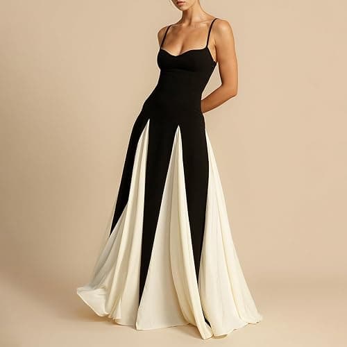 Alaurbeauty Womens Summer Maxi Dresses Sweetheart Neckline Spaghetti Strap Long Dress Casual Vacation Beach Dress thumbnail 5