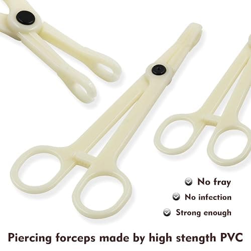 Rayyl Body Piercing Tool Kit - 42Pcs Piercing Kit with 12G 14G 16G 18G 20G Piercing Needles Piercing Clamps Forceps for Ear Nose Belly Button Tongue Eyebrow Body Piercing Tool Kit Piercing Supplies thumbnail 2