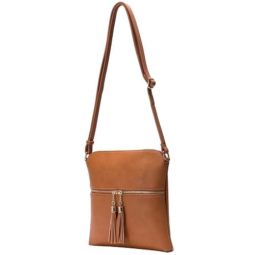 Solene Womens Lightweight Medium Crossbody Purse with Tassel, Perfect Size Crossbody Bags for Daily Use, travel thumbnail 5