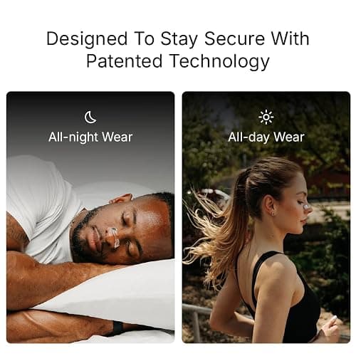 Intake Breathing — Magnetic Nasal Strips Starter Kit | Reusable Band + Tabs | Nasal Strips for Sleep, Snoring, Breathing & Sports | Stronger Lift Than Traditional Nose Strips | 4 Sizes, 15 Tabs, Clear thumbnail 3