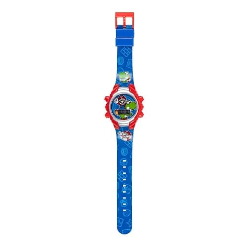 Accutime Super Mario Kids Digital Watch with Yoshi, LED Light Show, Soft Silicone Strap, Durable Kid-Friendly Design, Fun Time-Telling for Boys and Girls thumbnail 9