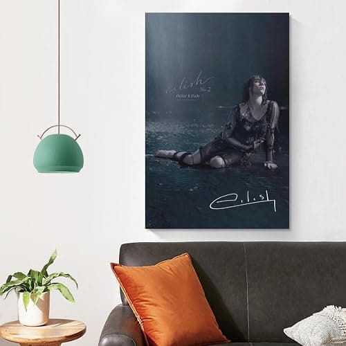 AHSKJHZZ Vintage Music Rap Singer Poster Billie Eilish Canvas Art Poster And Wall Art Picture Print Modern Family Bedroom Decor 16x24inch(40x60cm) thumbnail 4