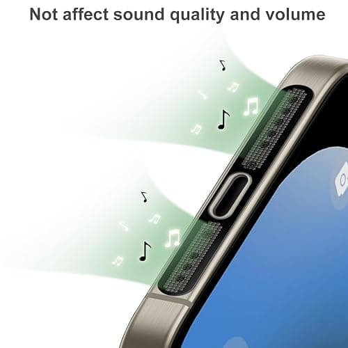 USB C Dust Plug Phone Speaker Dust Cover and Anti Dust Cover Protector Cap | for iPhone 17/16/16 Pro/16 Pro Max/iPhone 15/15 Pro/Pro Max – Black thumbnail 4
