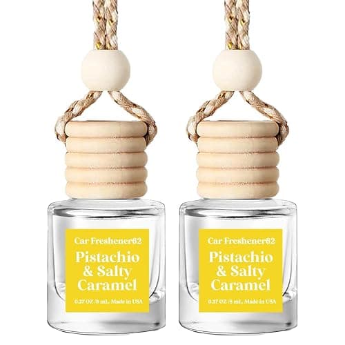 C Classy Car Air Freshener Hanging 2 Pack, Pistachio Essential Oil Diffuser for Cars, Long-Lasting Fragrance, Cute Car Accessories, C ar Air Fresheners for Women & Men Gift, Made in USA - Image 1