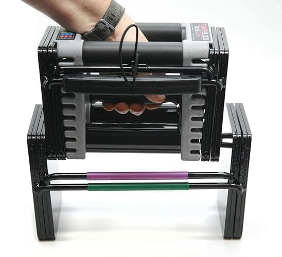 PowerBlock Elite EXP Adjustable Dumbbells, Sold in Pairs, Stage 1, 5-50 lb. Dumbbells, Durable Steel Build, Innovative Workout Equipment, All-in-One Dumbbells, Expandable with Expansion Kits thumbnail 4