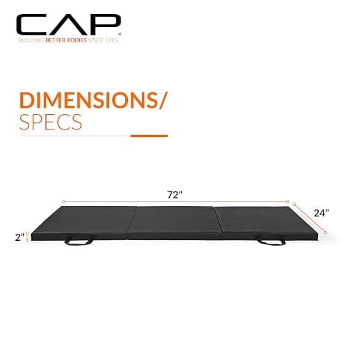 CAP Barbell All Purpose Folding Anti Tear Exercise Training Aerobic Fitness Gym & Gymnastics Balance Mat | Multiple colors thumbnail 4