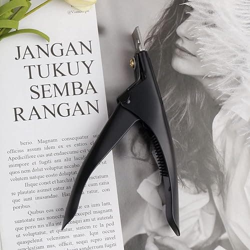SUMAJU Professional Acrylic False Nail Clippers for Acrylic Nails Nail Tip Cutter Nail Manicure Tool (Black) thumbnail 2