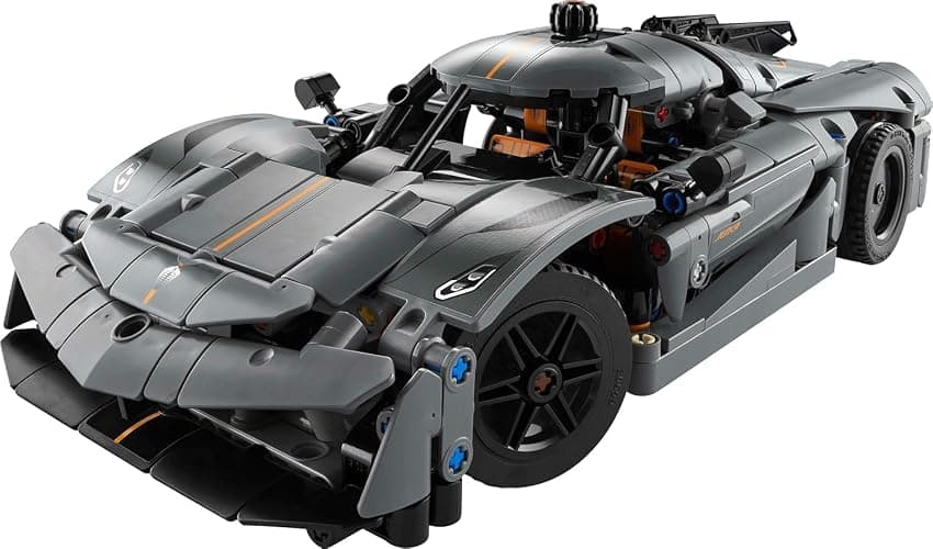 LEGO Technic Koenigsegg Jesko Absolut Grey Hypercar, Sports Car Building Toy Set for Boys and Girls, Vehicle Racing Car for Kids, Buildable Model Kit, Sports Car Toy, Motor Enthusiasts’ Gift, 42173 thumbnail 4