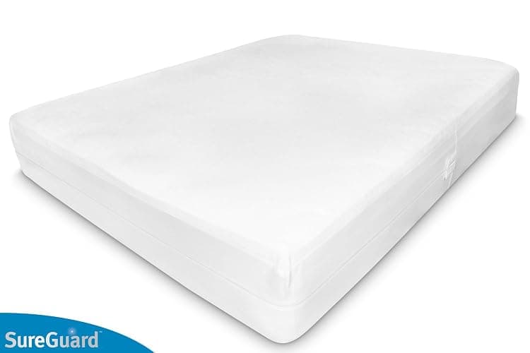 Twin (13-16 in. Deep) SureGuard Mattress Encasement - 100% Waterproof, Bed Bug Proof, Hypoallergenic - Premium Zippered Six-Sided Cover thumbnail 3