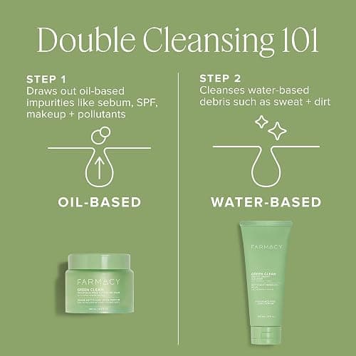 Farmacy Gentle Double Cleanse Skincare Gift Set - Fragrance-Free Gentle Creamy Face Cleanser & Makeup Remover Cleansing Balm - Melts Away Makeup & Helps Promote Healthy Skin (2 Count) thumbnail 4