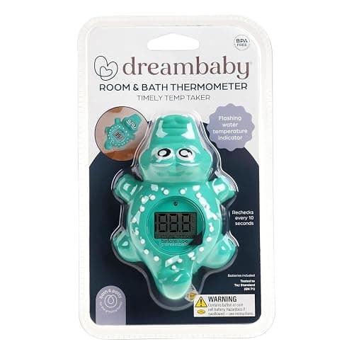 Dreambaby Floating Crocodile Bath Thermometer - Water Temperature Monitoring for Newborns, Infants, Toddlers - Croc Toy with Fahrenheit Display thumbnail 7