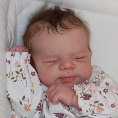 Anano Realistic Baby Silicone Baby Dolls Full Body Girl, 20 Inch Waterproof Lifelike Reborn Baby Dolls Toddler Realistic New Born Baby Doll Squishy Anatomically Correct for Kids (Off White Daisy) thumbnail 9