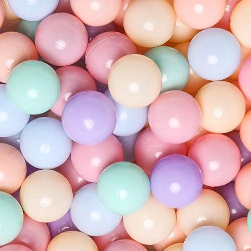 GOGOSO Ball Pits Balls for Toddlers Pack of 50 100 200 Plastics Shape Ball Non-Phthalate Non-BPA Non-Toxic 2.2-Inch Crush Proof Play Balls - Image 1