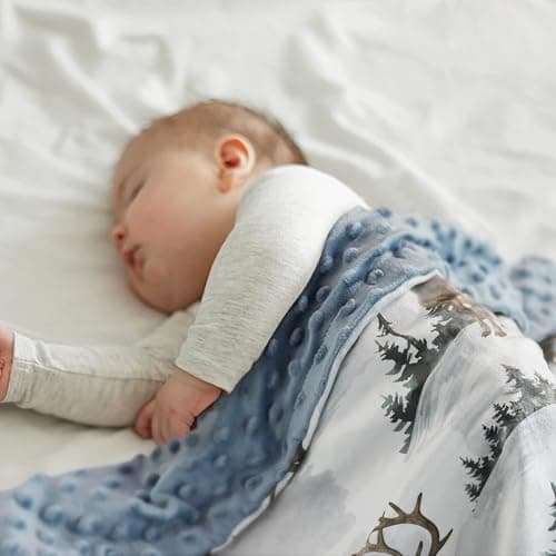 Baby Blankets for Boys and Girls, Deer Super Soft Nursery Minky Blanket for Newborn Baby, Double Layer with Dotted Backing, Essentials Receiving Bed Throw Blanket Crib Shower Gifts, 30 x 40 Inch thumbnail 6