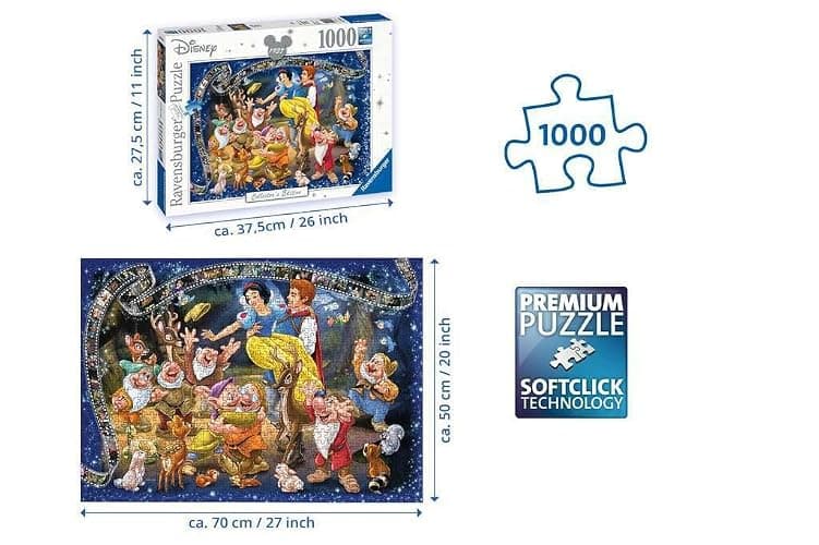Ravensburger Disney Snow White Collector's Edition Puzzle | 1000 Unique Pieces | Softclick Technology Ensures Precise Fit | Ideal for Adults and Kids Aged 12+ thumbnail 3