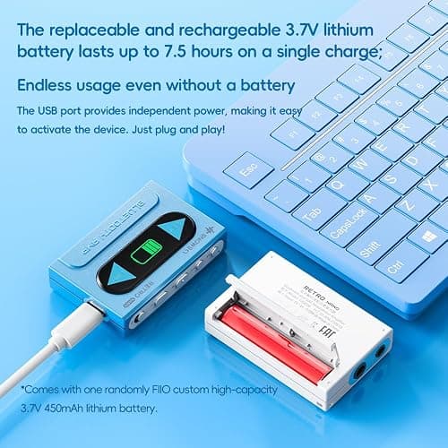 FiiO/Snowsky Retro Nano Bluetooth USB DAC AMP with LDAC, aptX Adaptive, aptX LL (3.5mm Unbalanced & 4.4mm Balanced Output) (White) thumbnail 9