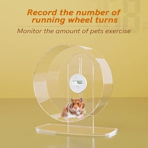 Niteangel Accurately Hamster Wheel Pedometer - Small Animal Step Counter for Super-Silent Acrylic & Wooden Wheels thumbnail 4