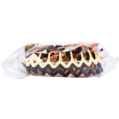 Duufin 12 Pieces Plastic Zig Zag Headbands with Teeth Sharks Tooth Headband Wave Comb Non Slip Headband Colorful Teeth Headbands for Girls and Women thumbnail 12