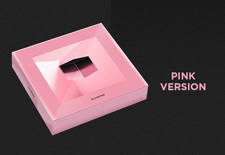 BLACK PINK : SQUARE UP (PINK Version) 1st Mini Album CD+Photobook+Renticular Lyrics Book+Photo Postcard+Photocard+Selfie Photocard thumbnail 2