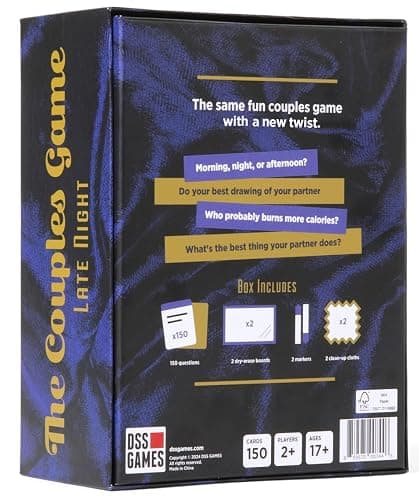 The Couples Game Late Night [Fun Adult Card Game for Date Nights | Romantic Couples Gift for Him or Her | 150 Questions for 2 Players | Perfect For Anniversary, Engagement, Valentine's Gift] thumbnail 3