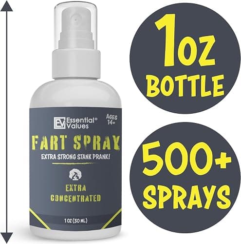 Essential Values Fart Spray for Pranks Extra Strong (1 fl oz) - Extra Concentrated Formula - Perfect Gag Gift for All | Prank Friends, Family, & Others if You Dare thumbnail 6