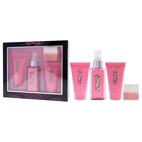 Ed Hardy 4 Pieces Gift Set for Women, (3.4 Ounce Body Mist + 1.7 Ounce Body Lotion + 1.7 Ounce Body Wash + 2.65 Ounce Shower Steamer) thumbnail 5
