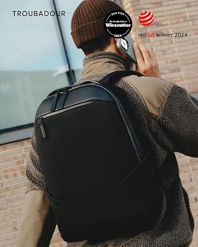 Troubadour Apex 3.0-22L Premium Laptop Backpack - Ergonomic & Water Resistant - Designed for Work and Travel - Black thumbnail 9