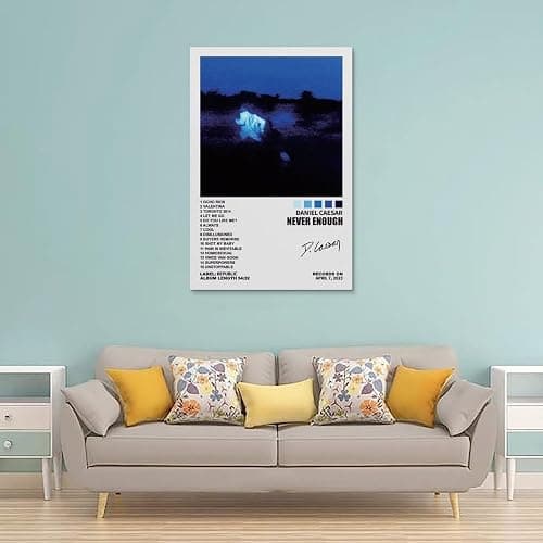 BOODU Daniel Poster Caesar Never Enough Album Cover Posters Music Poster for Room Aesthetic Canvas Wall Art Bedroom Decor 12x18inch(30x45cm), Unframe-style thumbnail 2