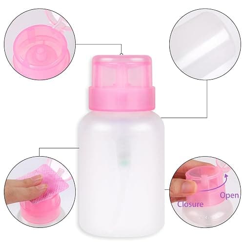 400pcs Lint Free Nail Wipes, 1 Pull-Off Pump-Style Bottle Suitable for Nail Wipes for Fingernail, Mascara Extension Glue Cleaning and Care Product Sets thumbnail 9