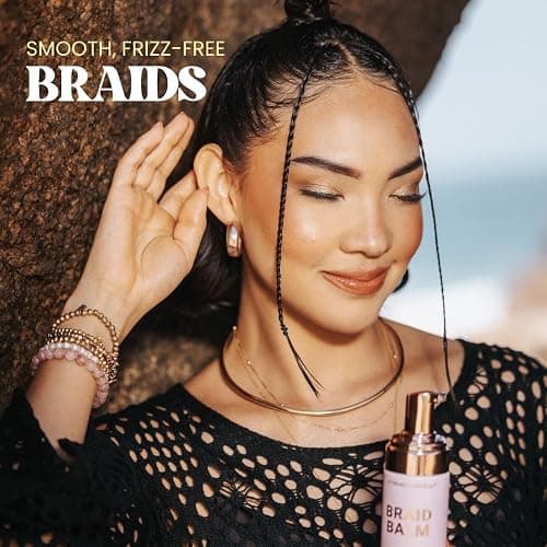 The Beachwaver Co. Braid Balm Pre-Braid Prep - Full Size (4 Fl Oz) | Frizz-Taming Primer Foam | Strengthen and Reduce Flyaways w/HiX Vegan Bond Multipliers - For All Hair Types | Bondi Beach Day thumbnail 4