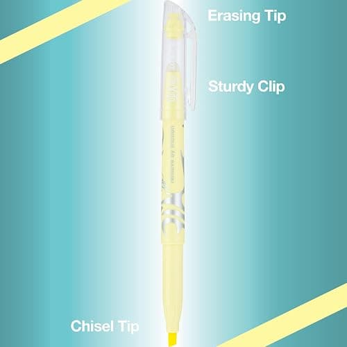 Pilot FriXion Light Pastel Erasable Highlighters, Chisel Tip, Pack of 14, Assorted Colors - Ideal for School, Journaling, and Office Use thumbnail 3
