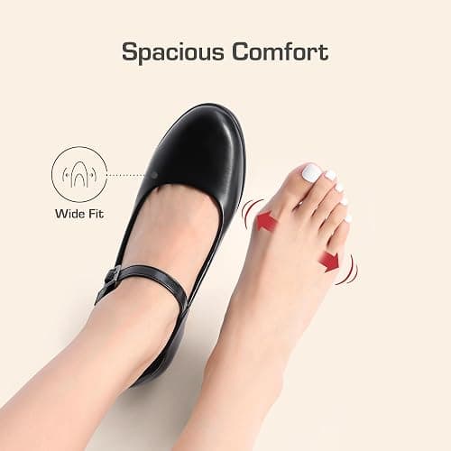 DREAM PAIRS Women's Chunky Low Block Heels Mary Jane Closed Toe Work Pumps Comfortable Round Toe Dress Wedding Shoes EDENIA thumbnail 7