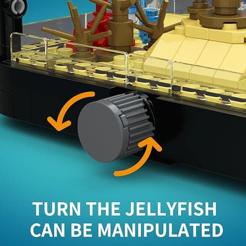 NETEHU 725pcs Fish Aquarium Assembly Blocks, Aquarium, Marine Life, Children's Assembly Blocks Toys for 6 Years and Above, Christmas Toys thumbnail 4