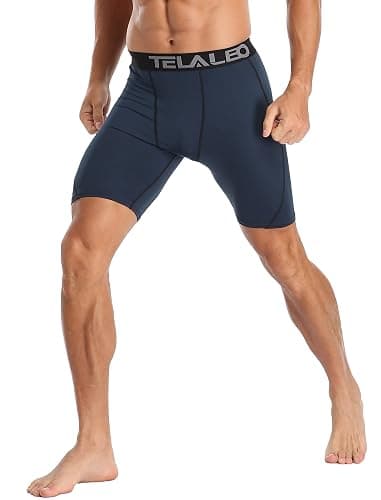 TELALEO 6 or 5 Pack Compression Shorts for Men Spandex Sport Shorts Athletic Workout Running Performance Baselayer Underwear thumbnail 6
