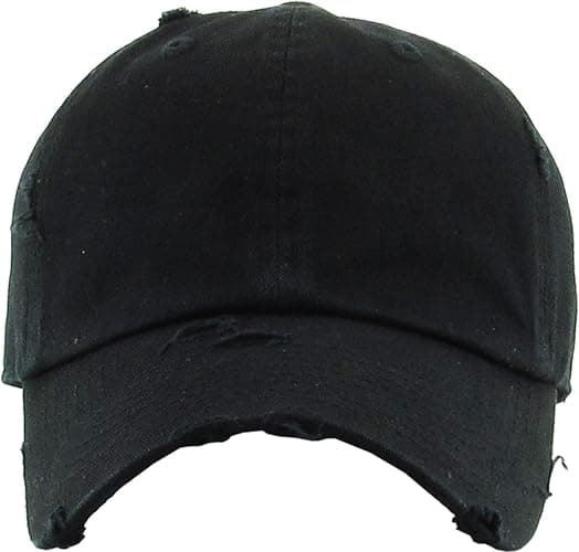 KBETHOS Vintage Washed Distressed Cotton Dad Hat Baseball Cap Adjustable Polo Trucker Unisex Style Headwear thumbnail 2